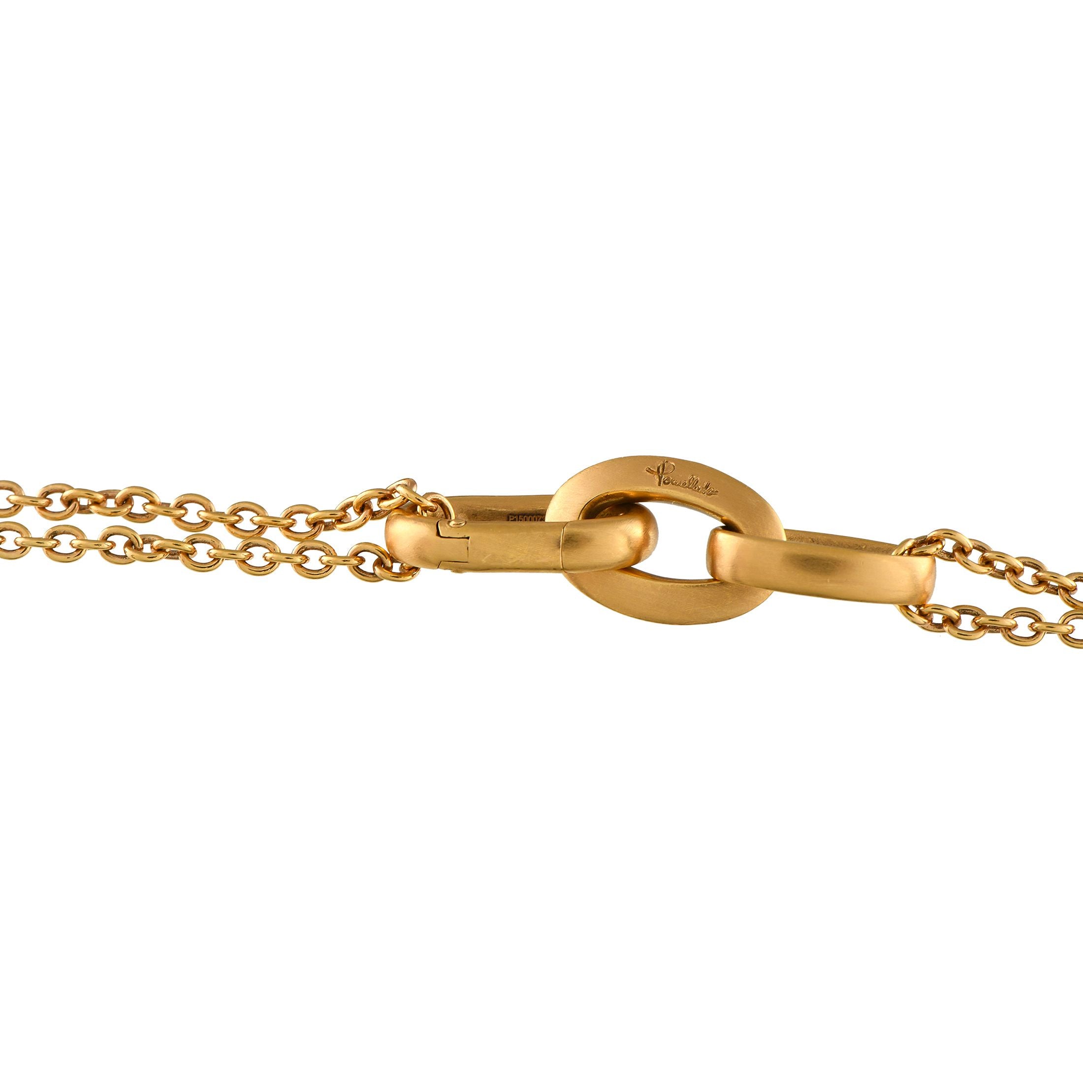 Pomellato Victoria 18K Rose Gold 4.70ct Diamond and Black Jet Necklace