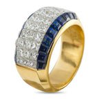 Quad18K Yellow Gold 2.14ct Diamond and Emerald Ring