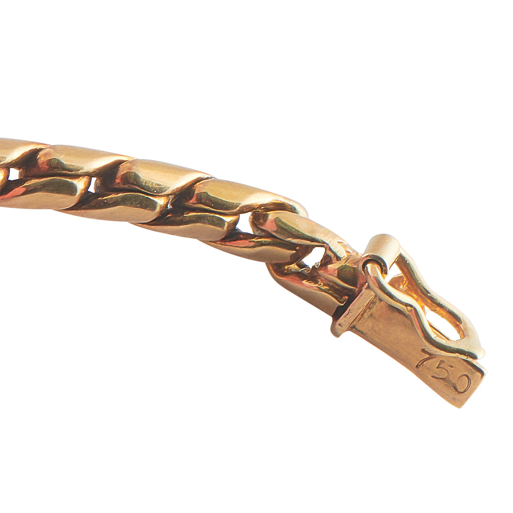 Rene Boivin 18K Yellow Gold 1.0ct Diamond and Emerald Necklace