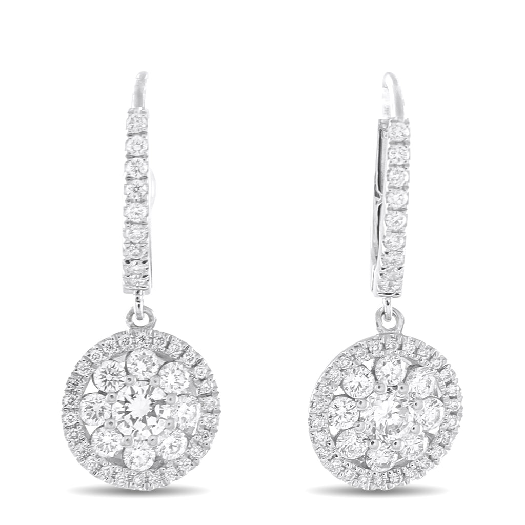 ROBERTO COIN 18K White Gold 1.25ct Diamond Earrings
