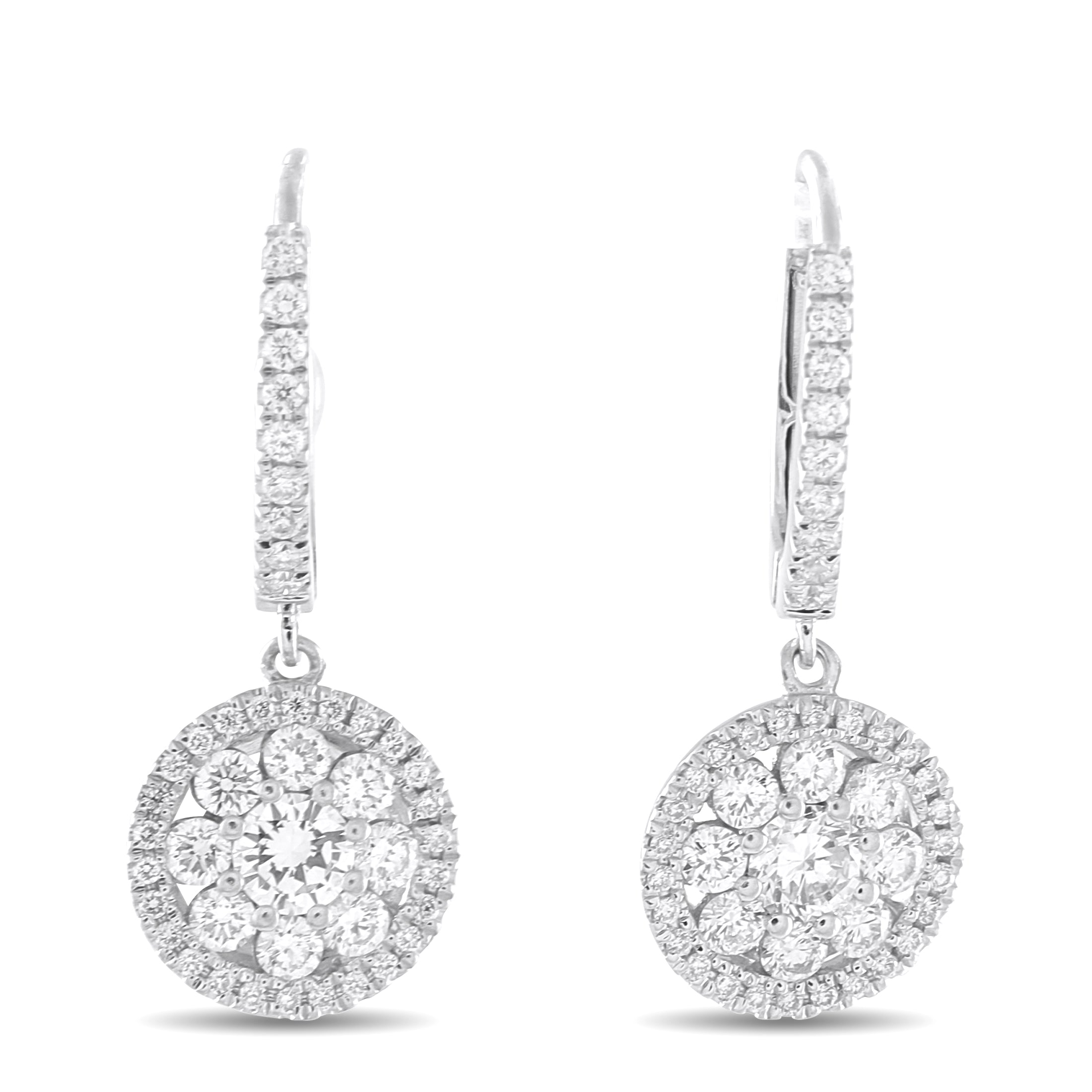 ROBERTO COIN 18K White Gold 1.25ct Diamond Earrings