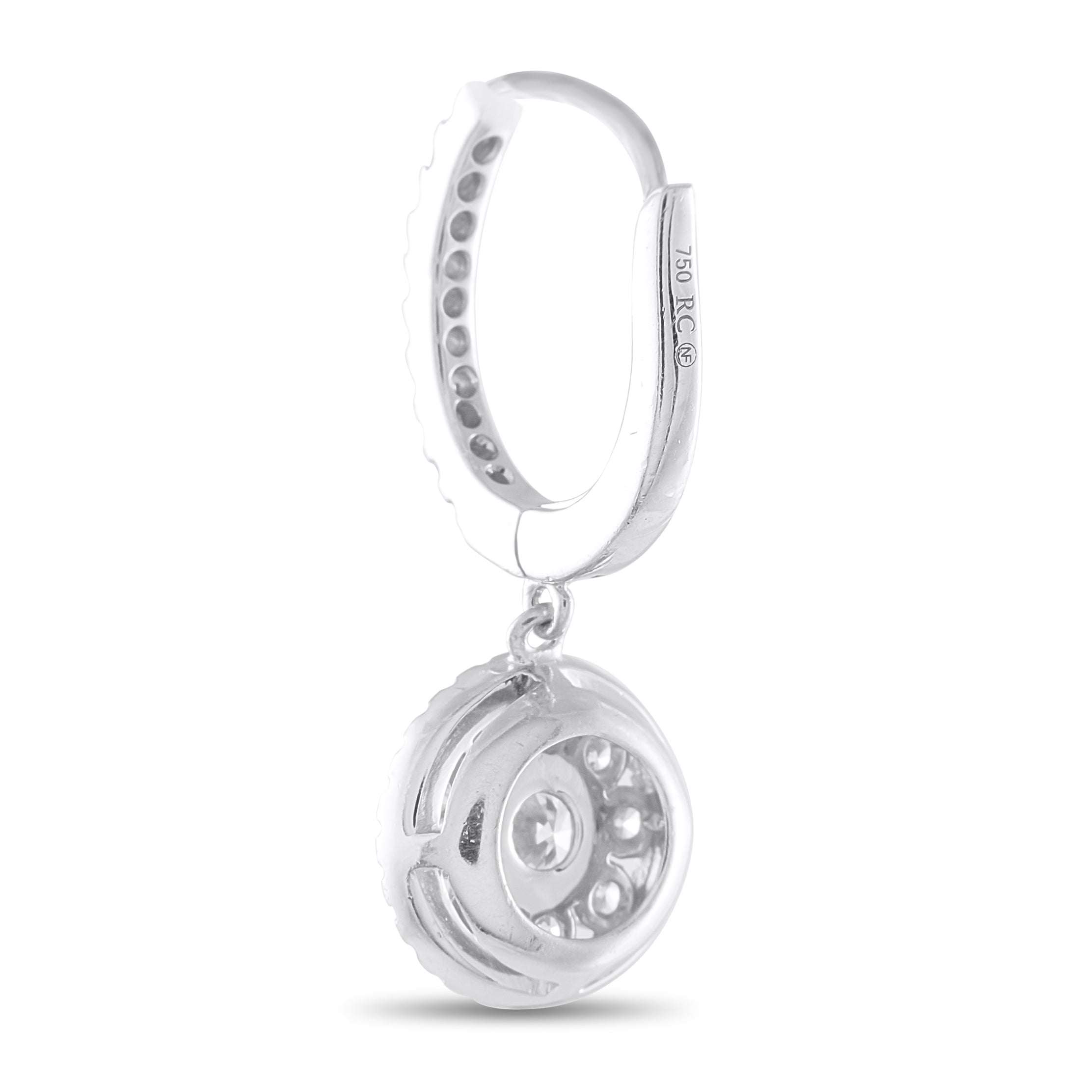 Roberto Coin 18K White Gold 1.25ct Diamond Earrings