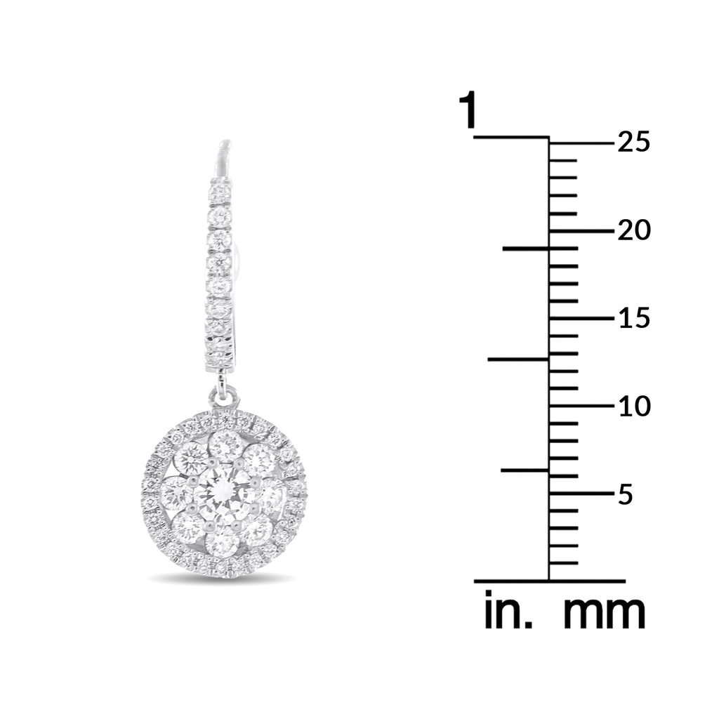 Roberto Coin 18K White Gold 1.25ct Diamond Earrings
