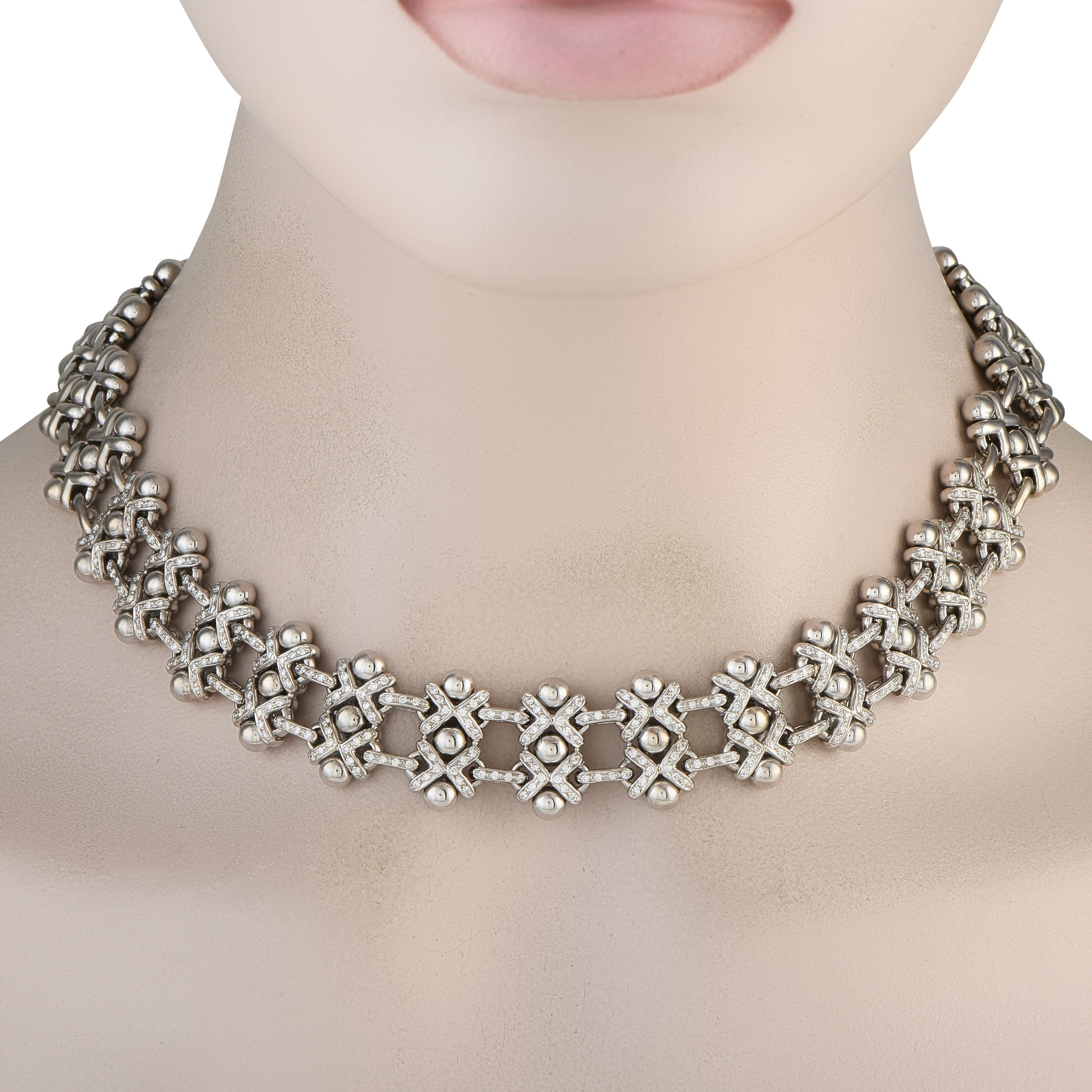 Roberto Coin 18K White Gold 0.95ct Diamond Necklace