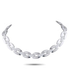 ROBERTO COIN 18K White Gold 2.50ct Diamond Choker Necklace