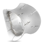 Roberto Coin 18K White Gold Diamond Wide Convex Ring