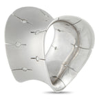 Roberto Coin 18K White Gold Diamond Wide Convex Ring