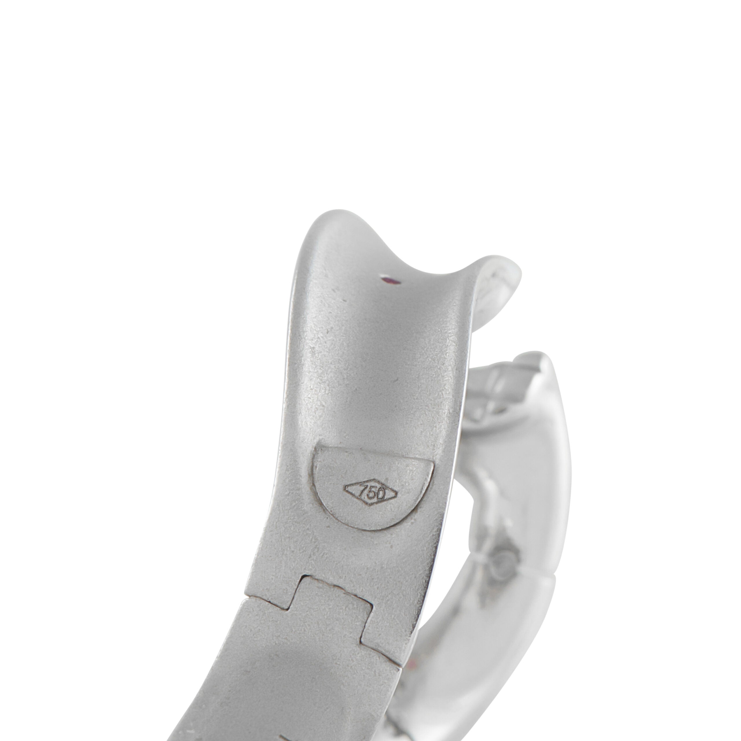 Roberto Coin 18K White Gold Convex Hoop Earrings