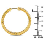 Roberto Coin 18K Yellow Gold 2.85ct Diamond Hoop Earrings