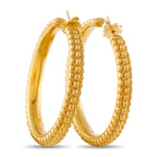 ROBERTO COIN 18K Yellow Gold Hoop Earrings