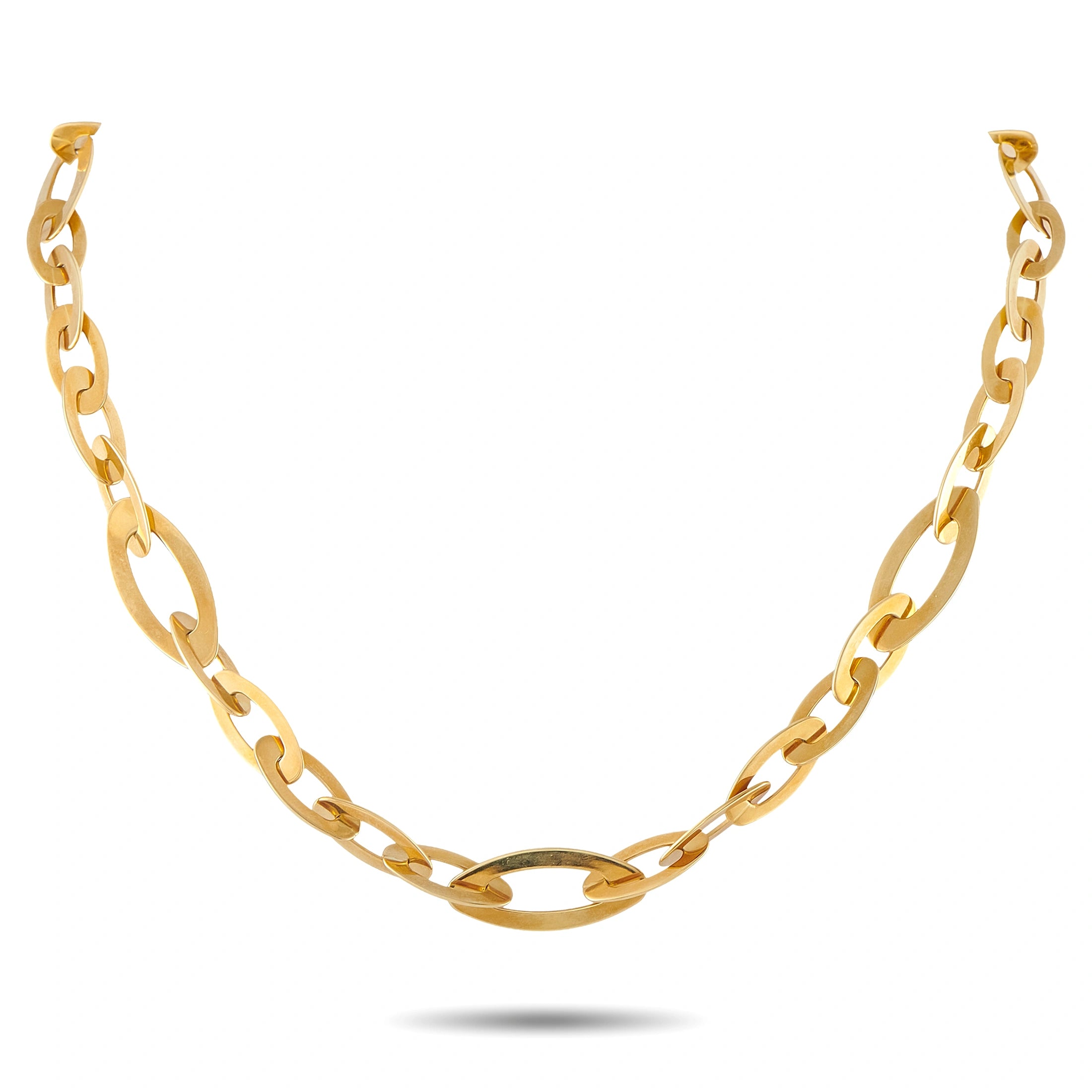 Roberto Coin 18K Yellow Gold Oval Link Necklace