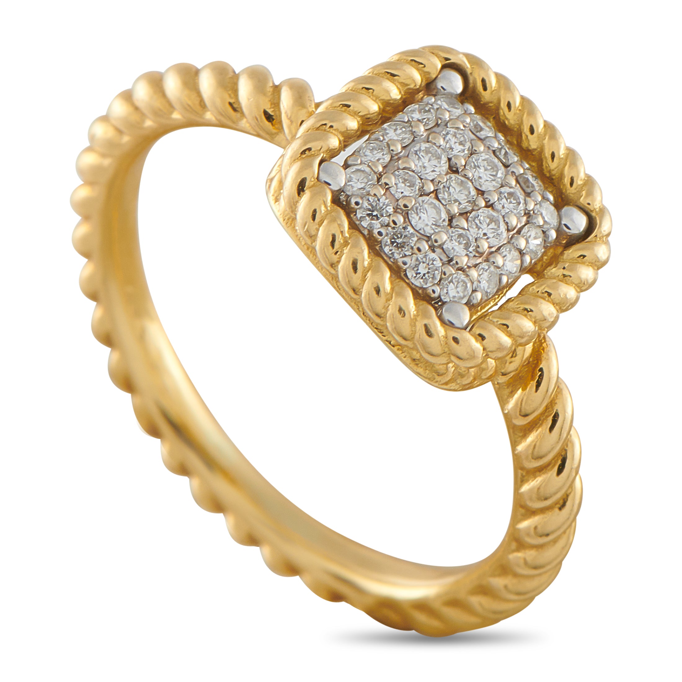 Roberto Coin Barocco 18K Yellow Gold Diamond Ring – This Roberto Coin  Barocco ring features a harmonious combination of colo