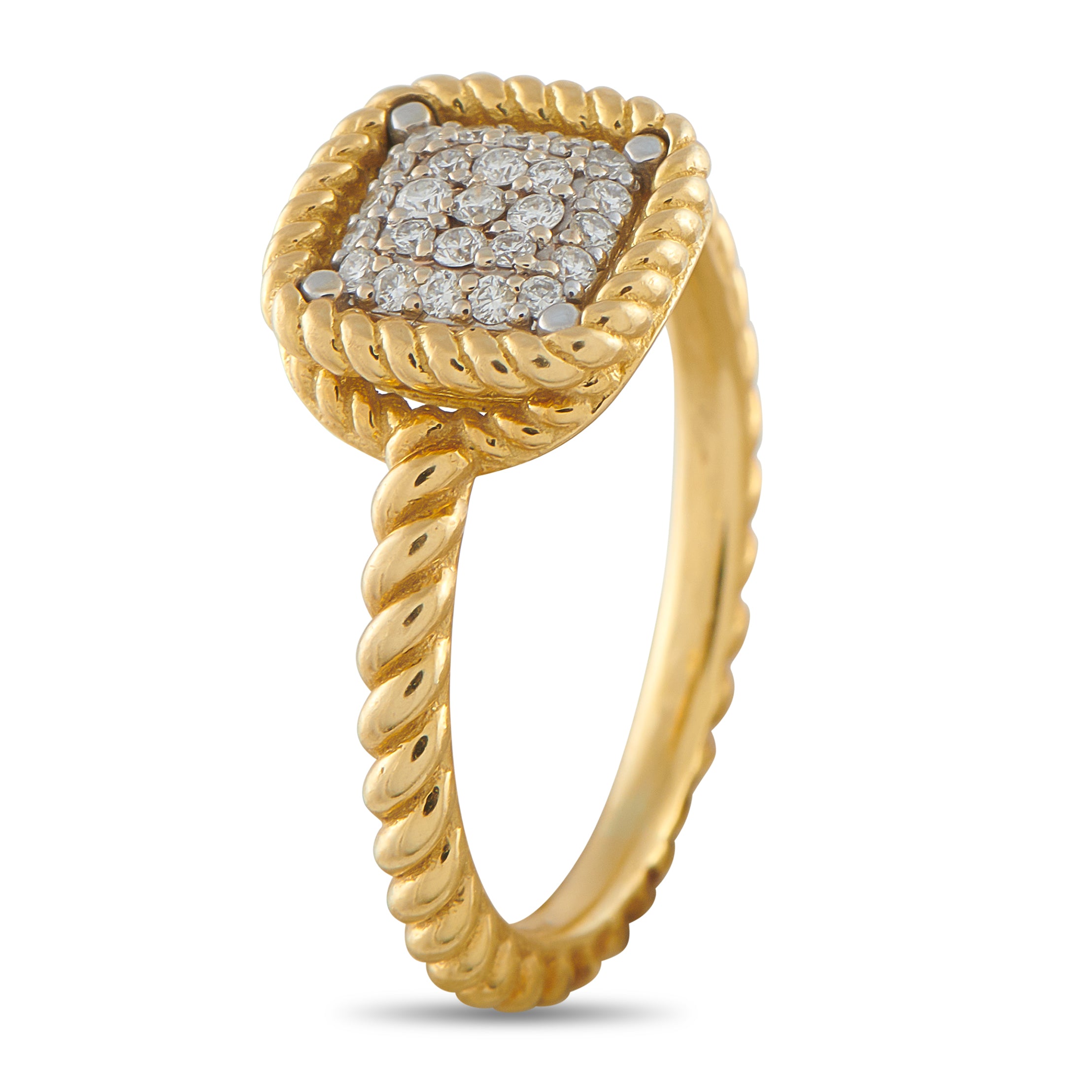 Roberto Coin Barocco 18K Yellow Gold Diamond Ring