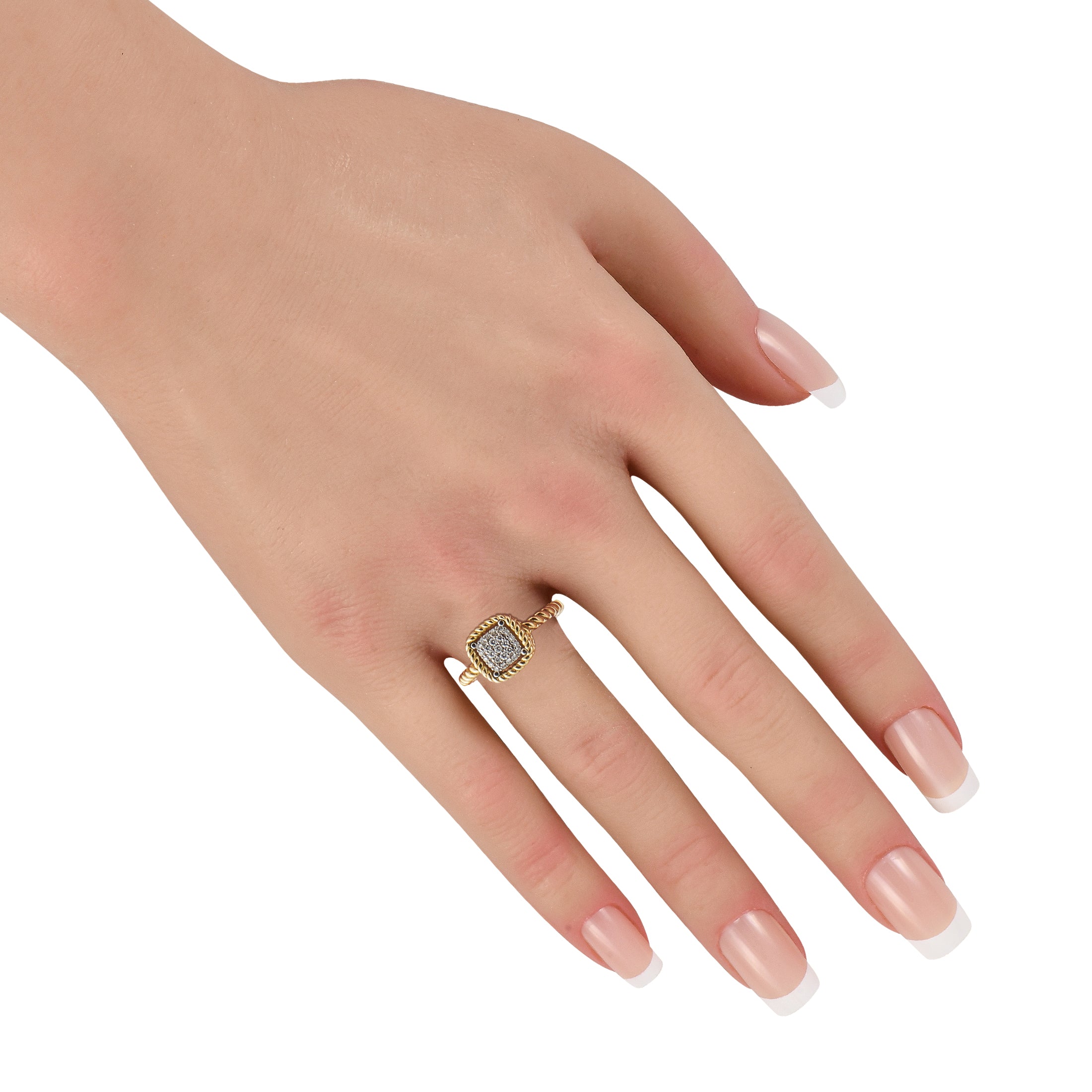 Roberto Coin Barocco 18K Yellow Gold Diamond Ring