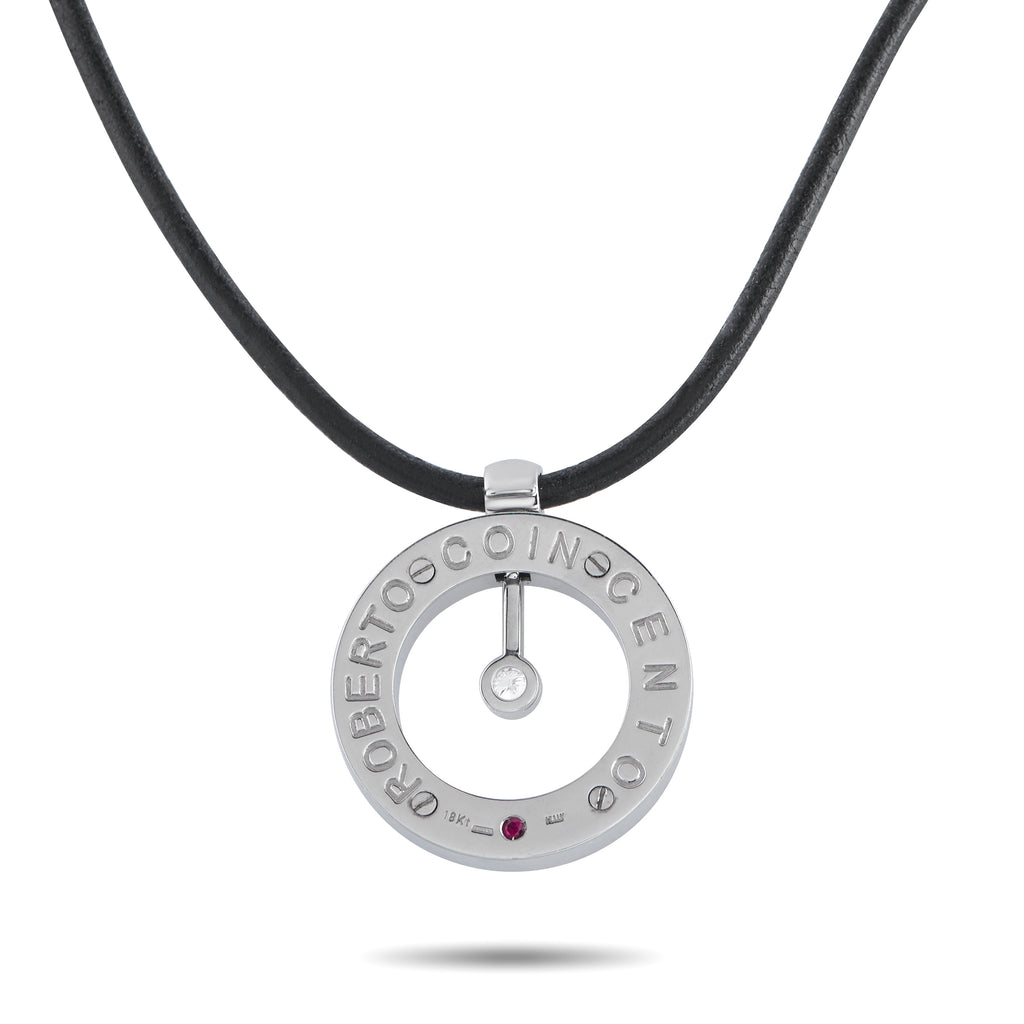 Roberto Coin Cento 18K White Gold Cento Diamond Necklace