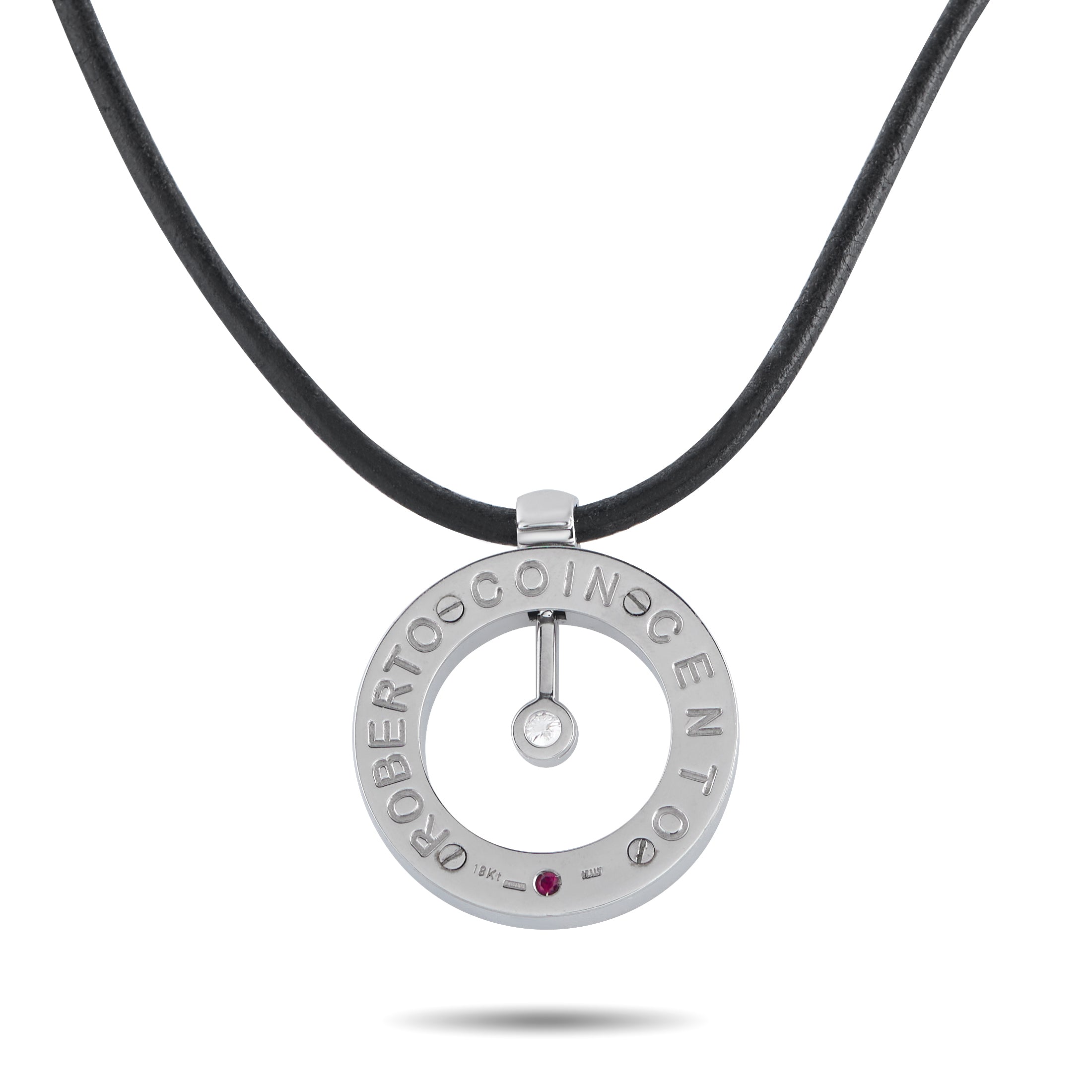 Roberto Coin Cento 18K White Gold Cento Diamond Necklace