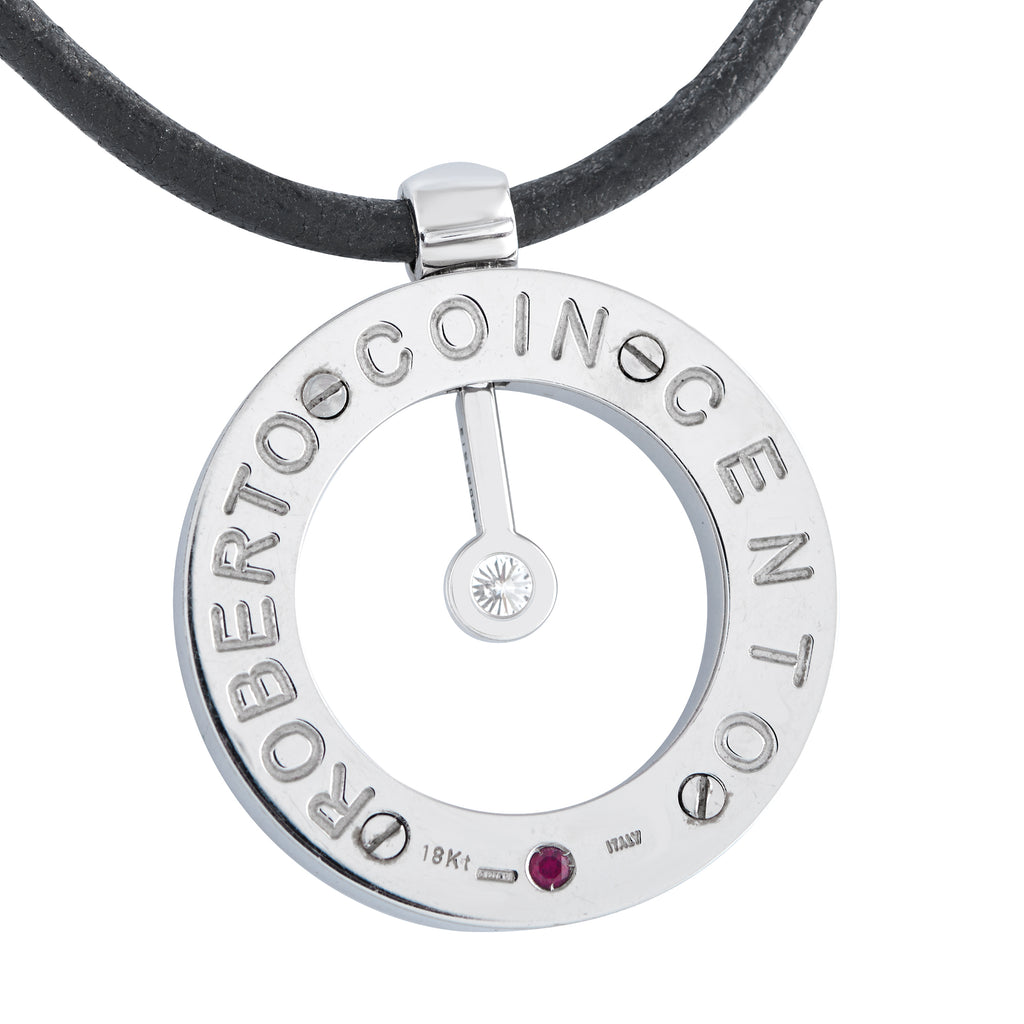 Roberto Coin Cento 18K White Gold Cento Diamond Necklace