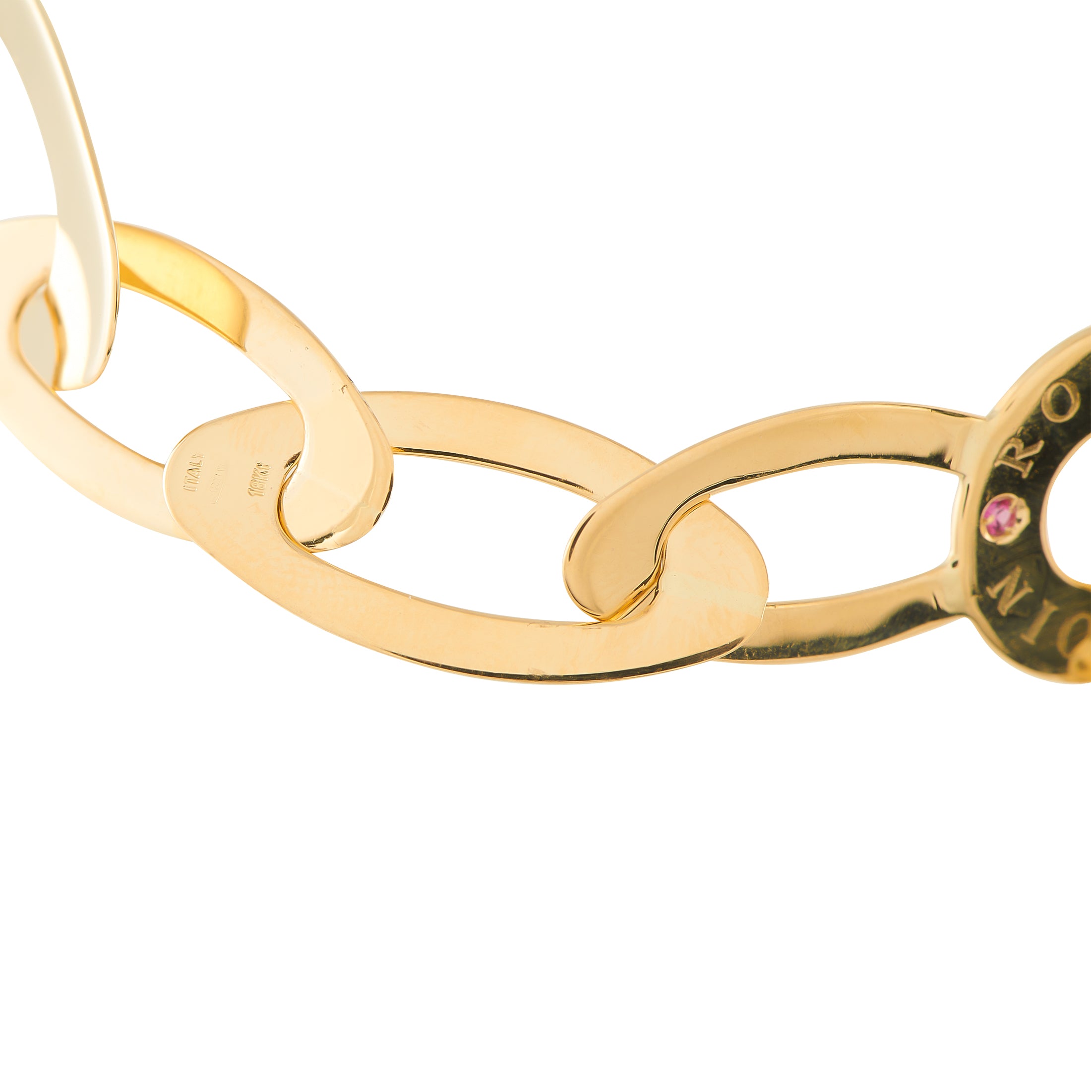 ROBERTO COIN Chic and Shine 18K Yellow Gold Link Bracelet