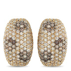 Roberto Coin Fantasia 18K Yellow Gold 5.13ct Diamond Clip-On Earrings