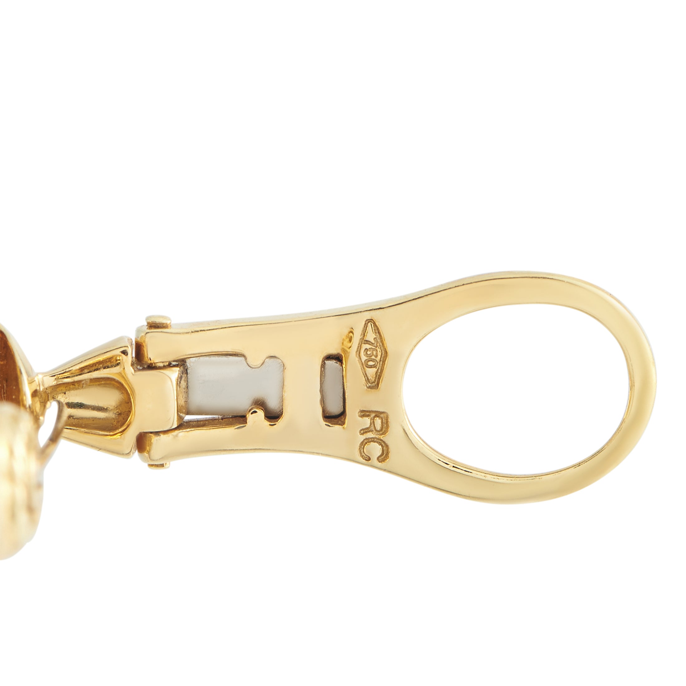 Roberto Coin Fantasia 18K Yellow Gold 5.13ct Diamond Clip-On Earrings