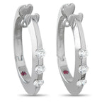 Roberto Coin Parisienne 18K White Gold 0.39ct Diamond Earrings