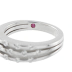 Roberto Coin 18K White Gold 0.53ct Diamond Three-Row Ring