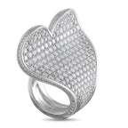 Roger Dubuis18K White Gold 7.5ct Diamond Heart Statement Ring