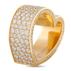 Roger Dubuis 18K Yellow Gold 5.67ct Diamond Heart Ring