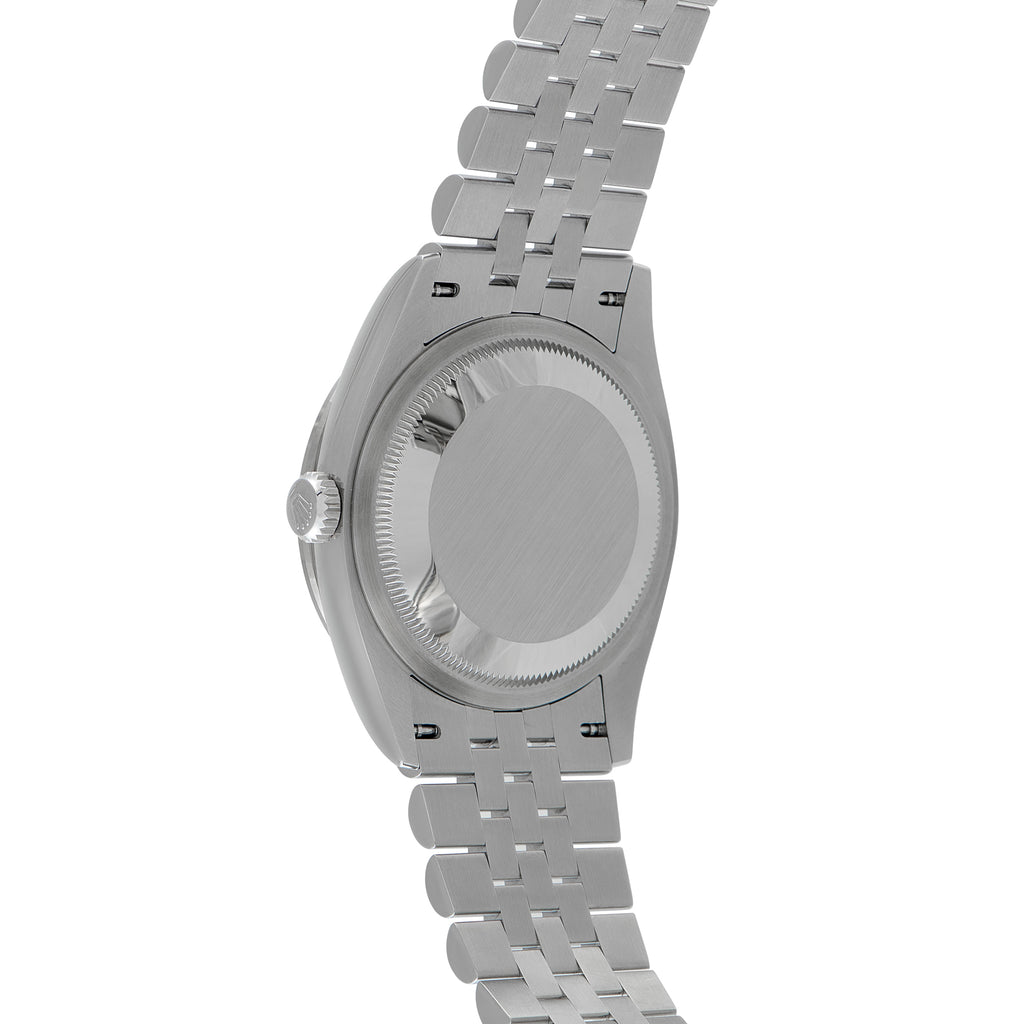 Rolex Datejust 36 Wimbledon Dial Diamond Bezel Jubilee Watch