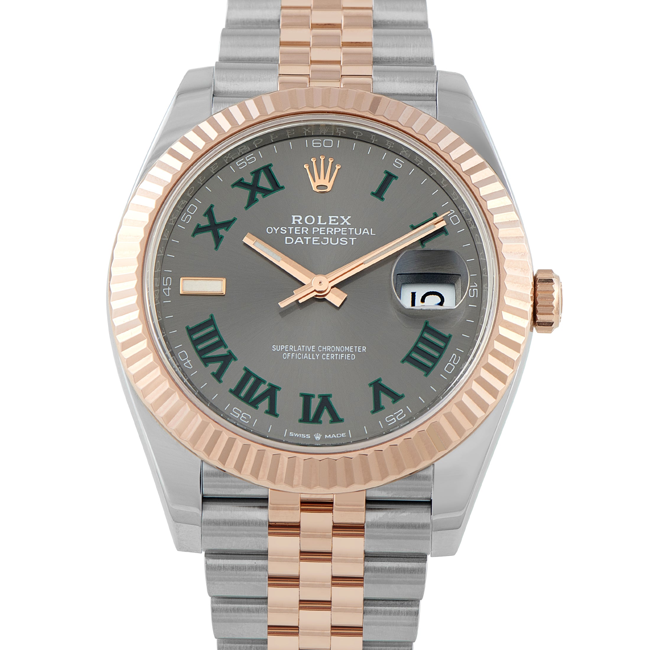 Rolex Datejust 41 Wimbledon Dial Two-Tone Jubilee Watch