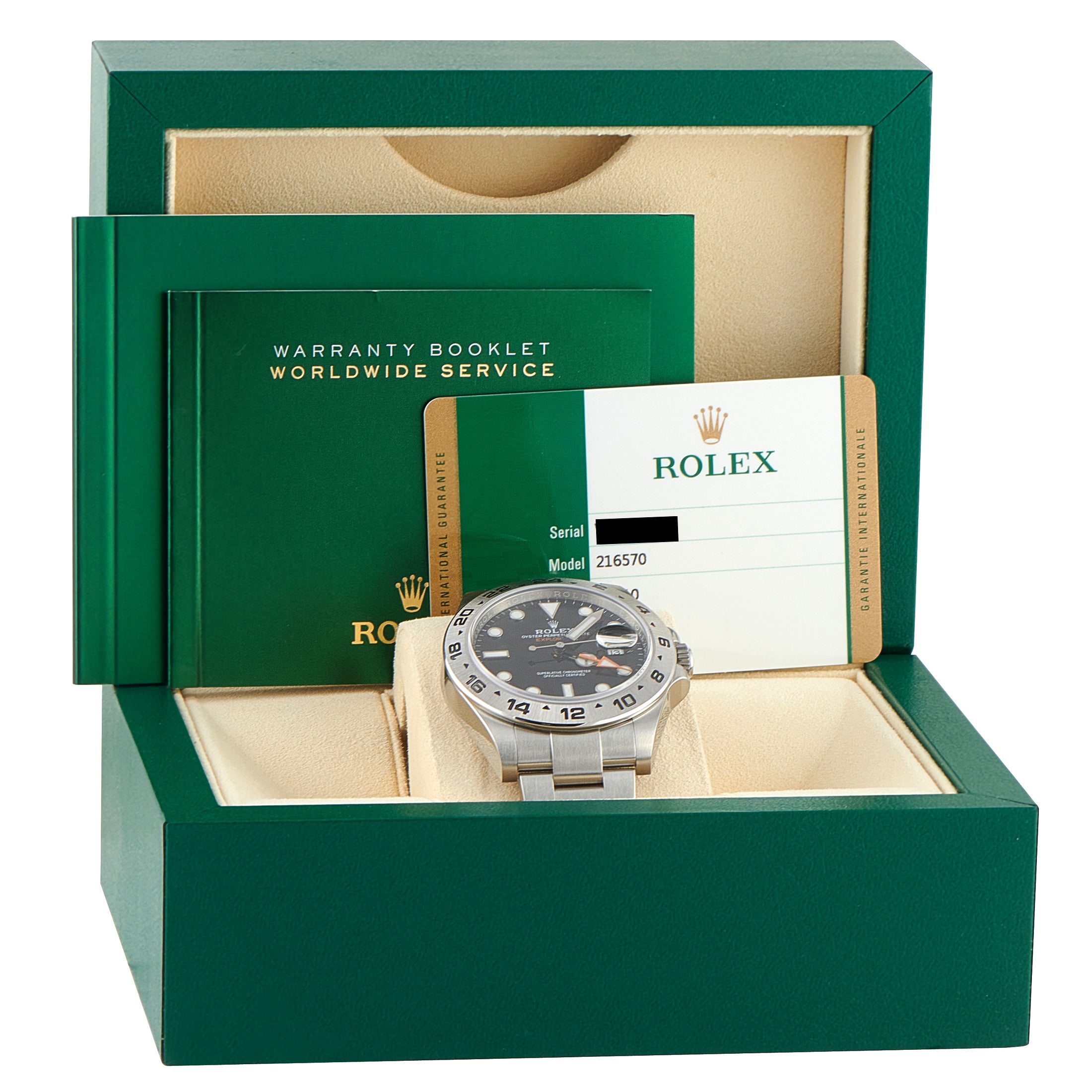 Rolex Explorer II Black Dial Steel Watch