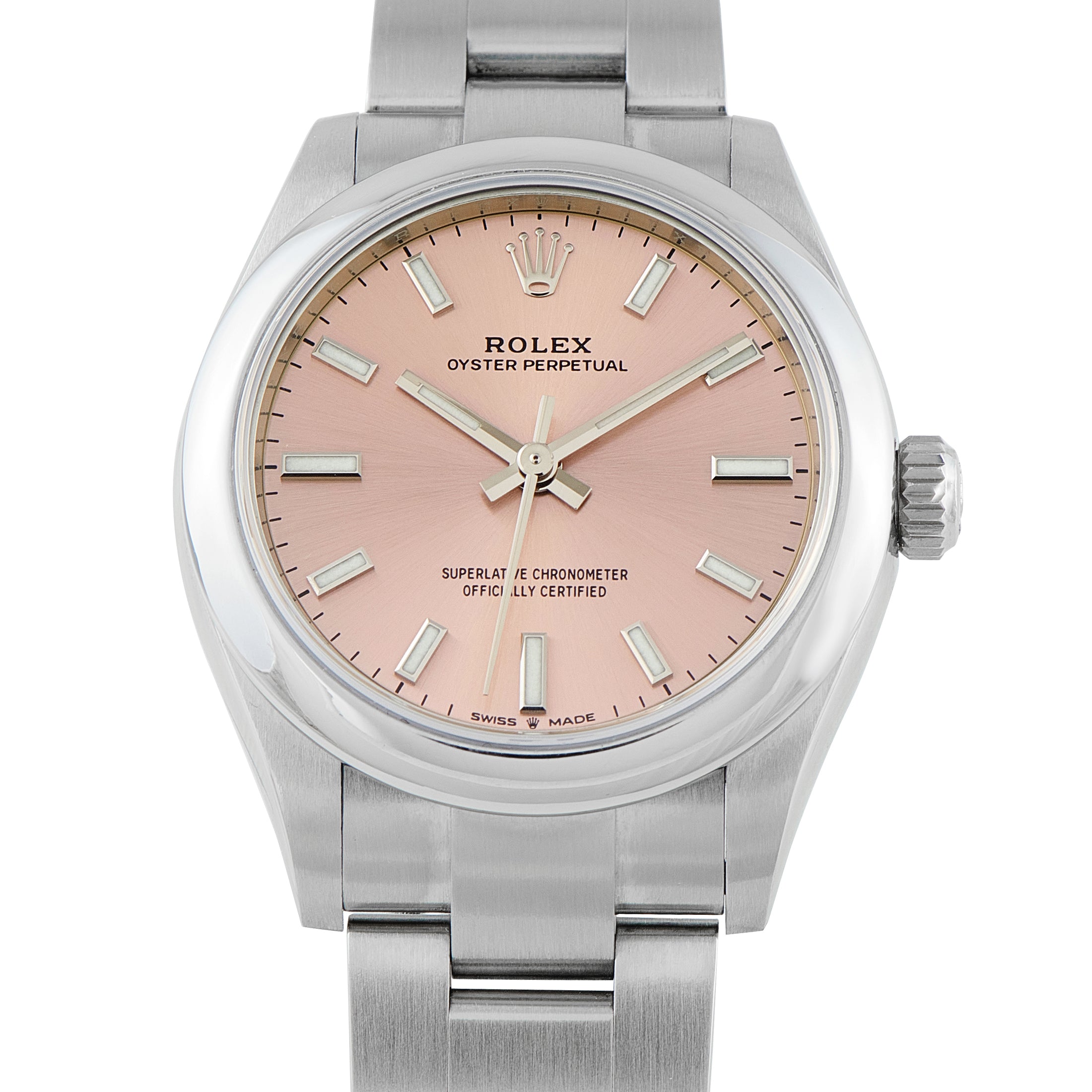Rolex Oyster Perpetual 31 Pink Dial Oystersteel Watch