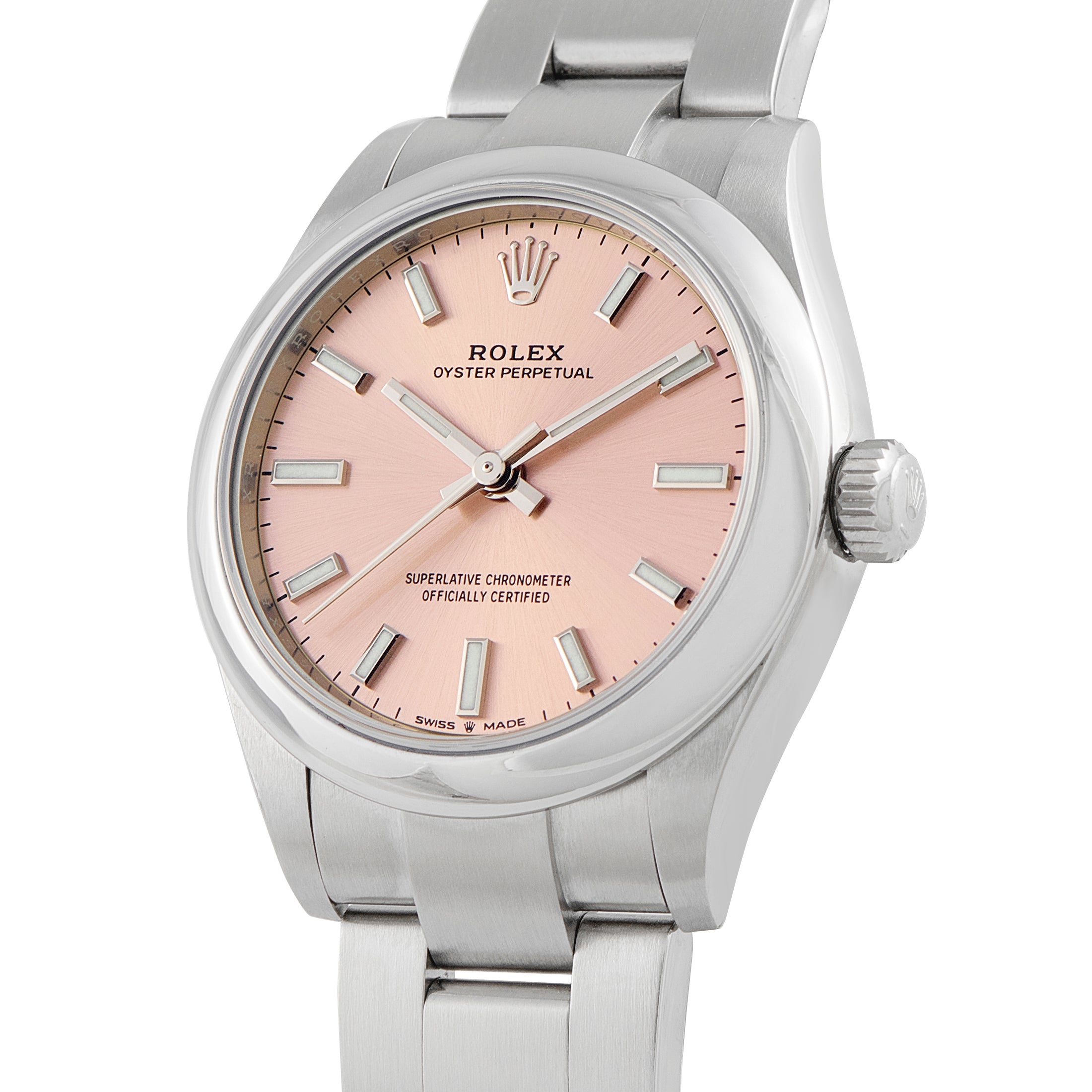 Rolex Oyster Perpetual 31 Pink Dial Oystersteel Watch