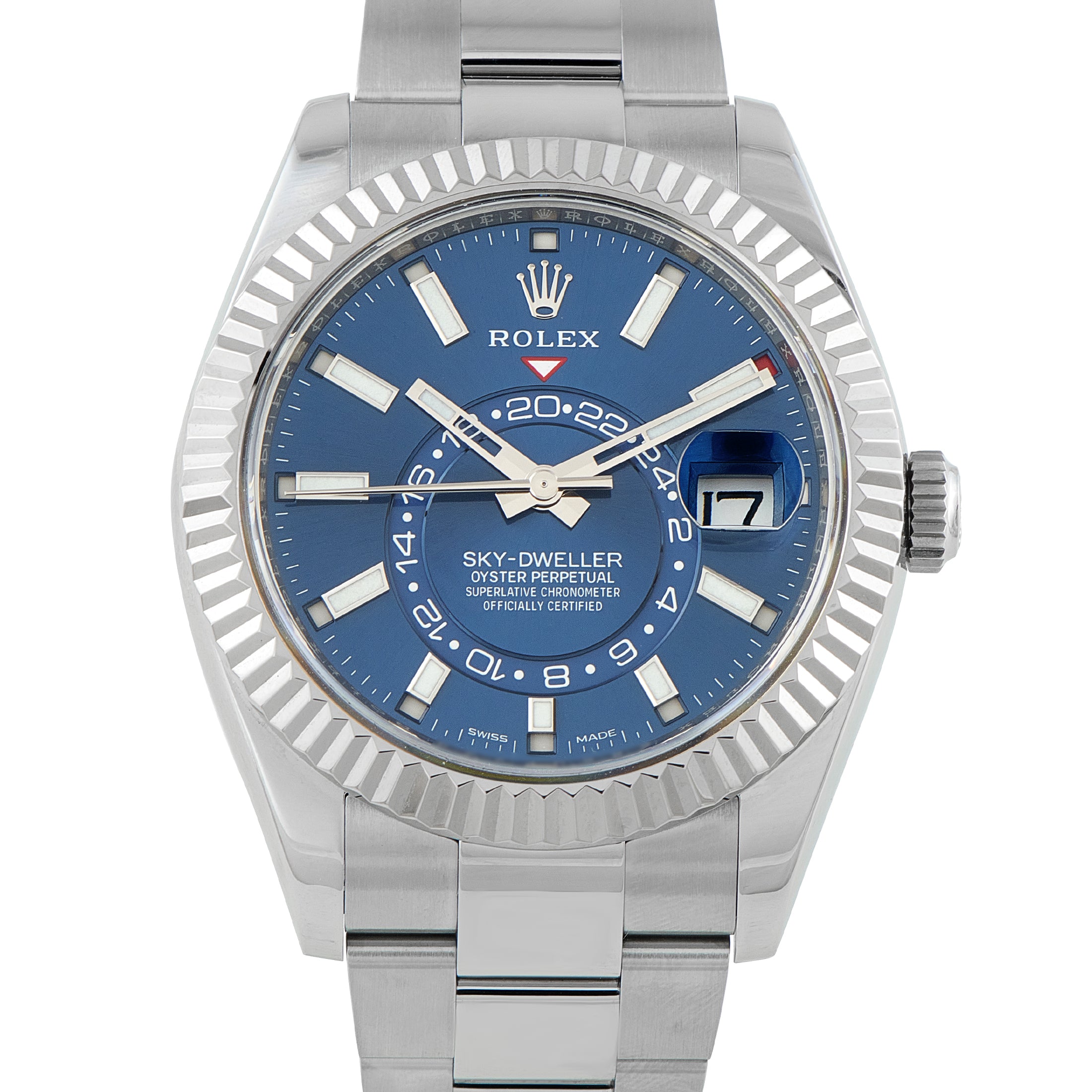 Rolex Sky-Dweller Blue Dial Steel Oyster Watch
