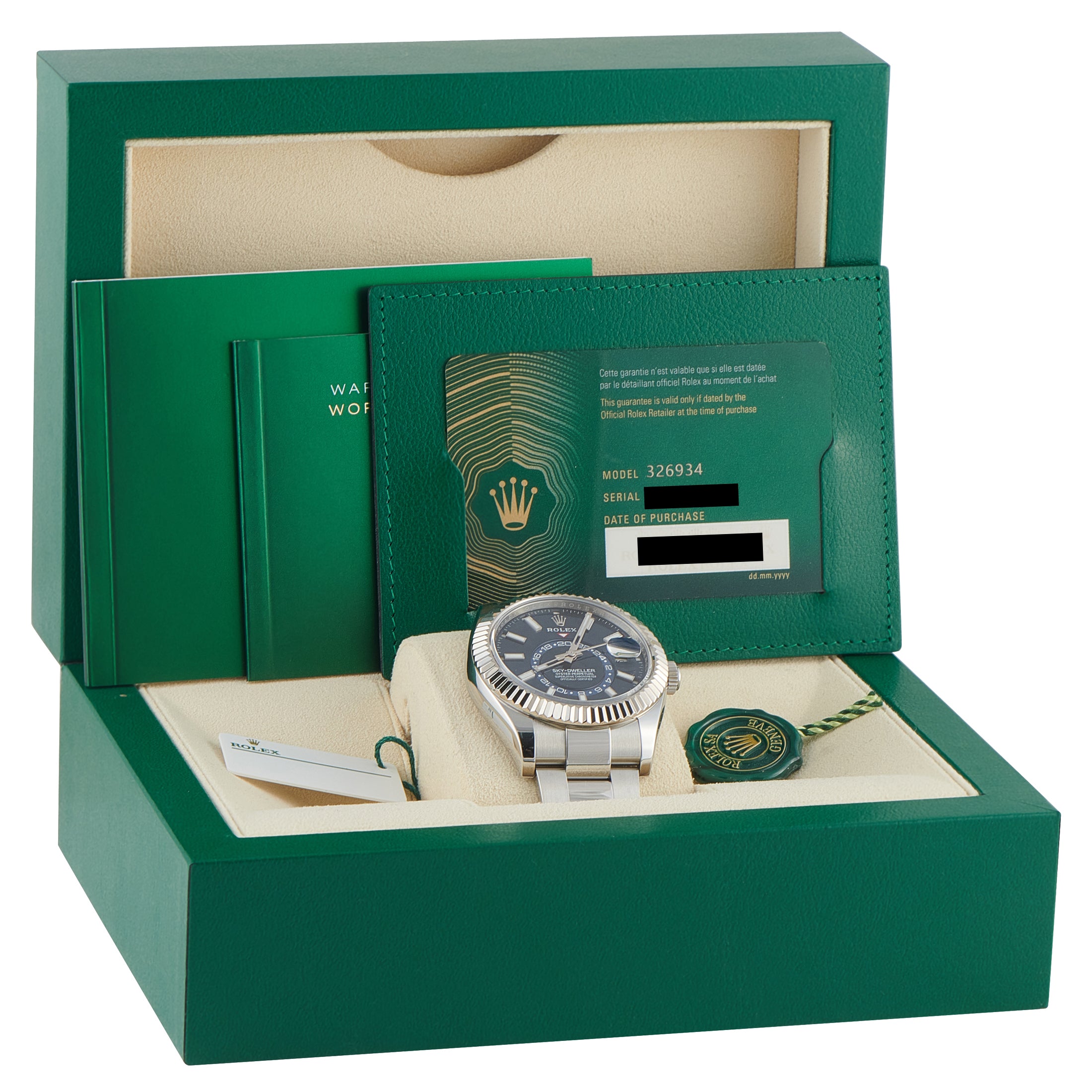 Rolex Sky-Dweller Blue Dial Steel Oyster Watch