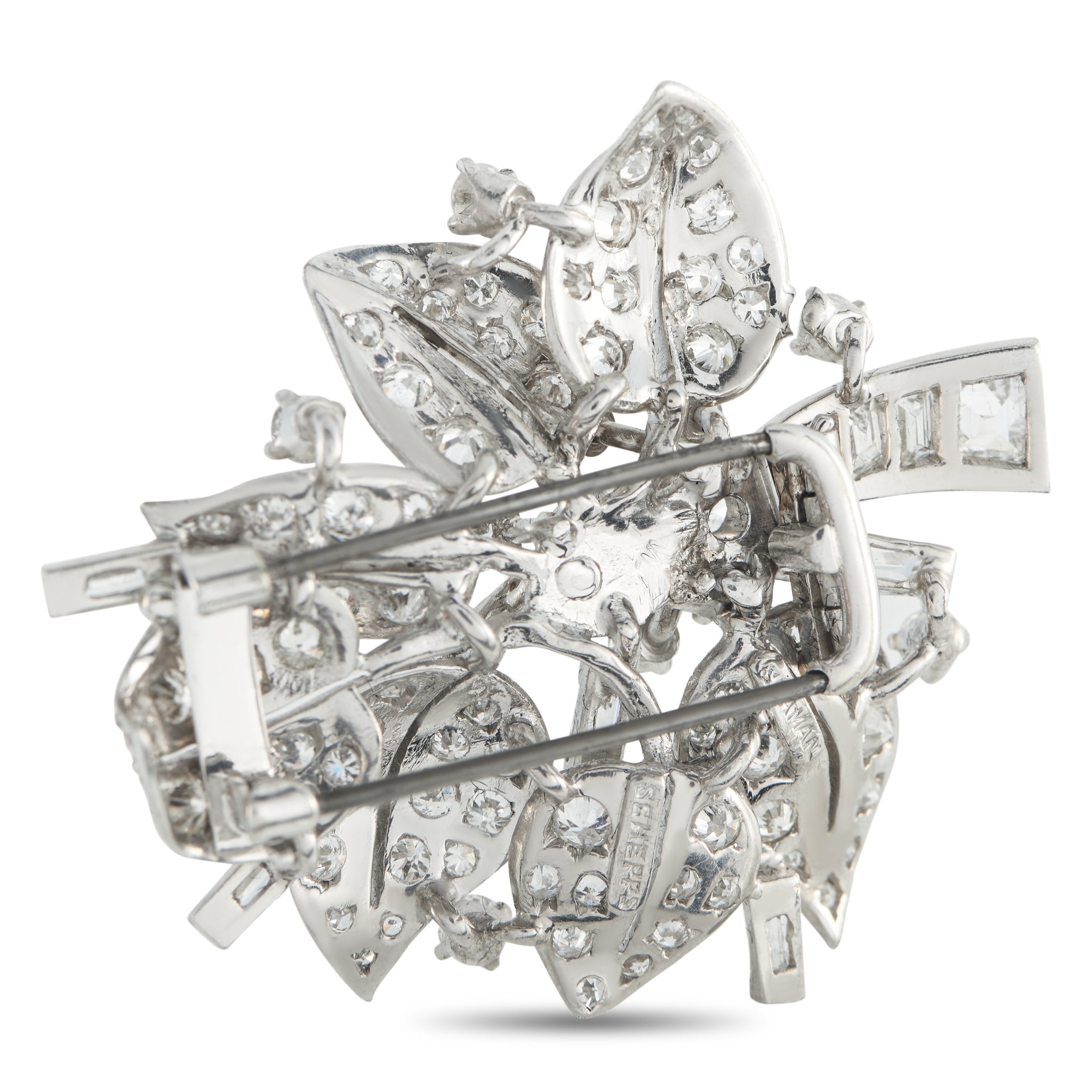 Seaman ScheppsPlatinum 4.50ct Diamond Brooch