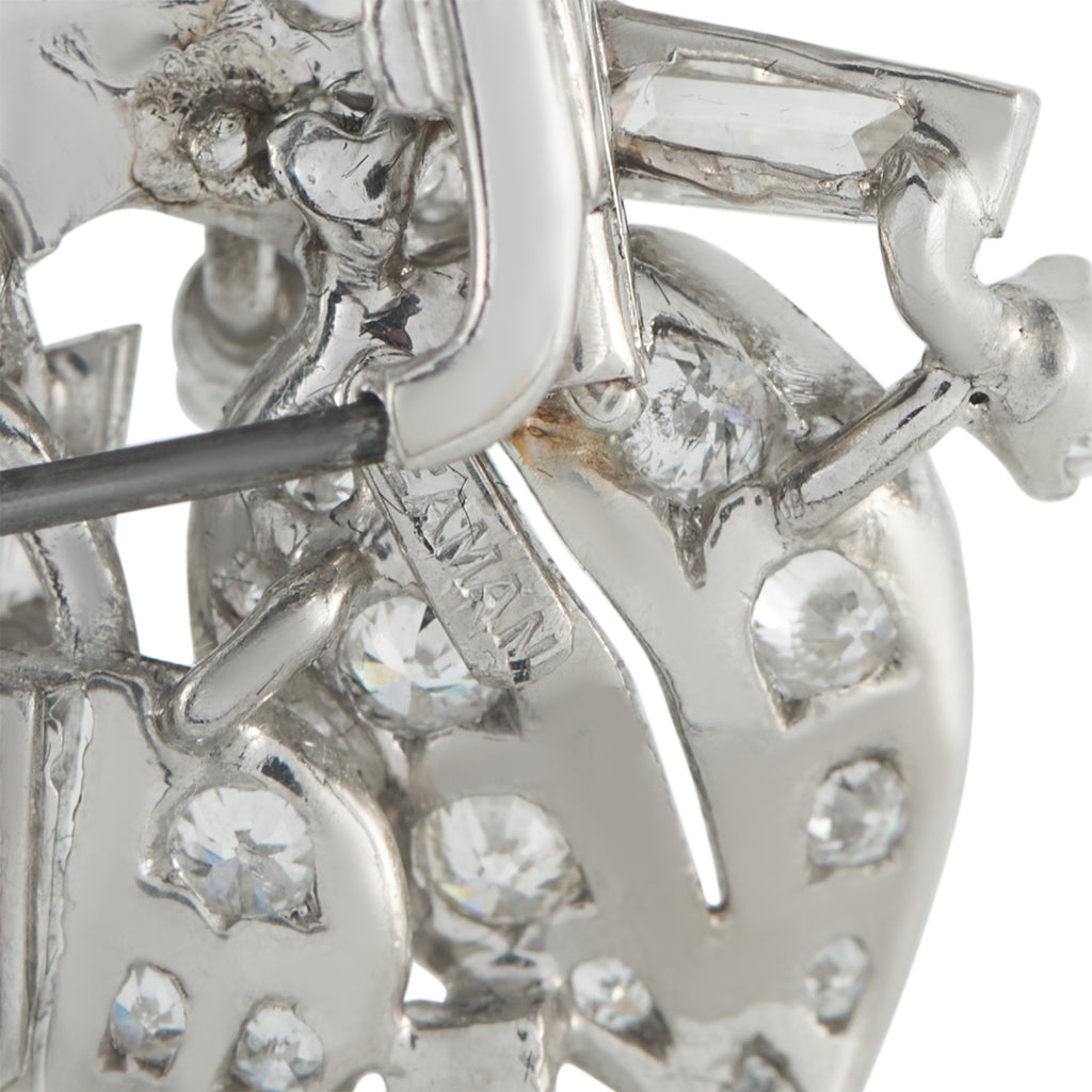 Seaman ScheppsPlatinum 4.50ct Diamond Brooch