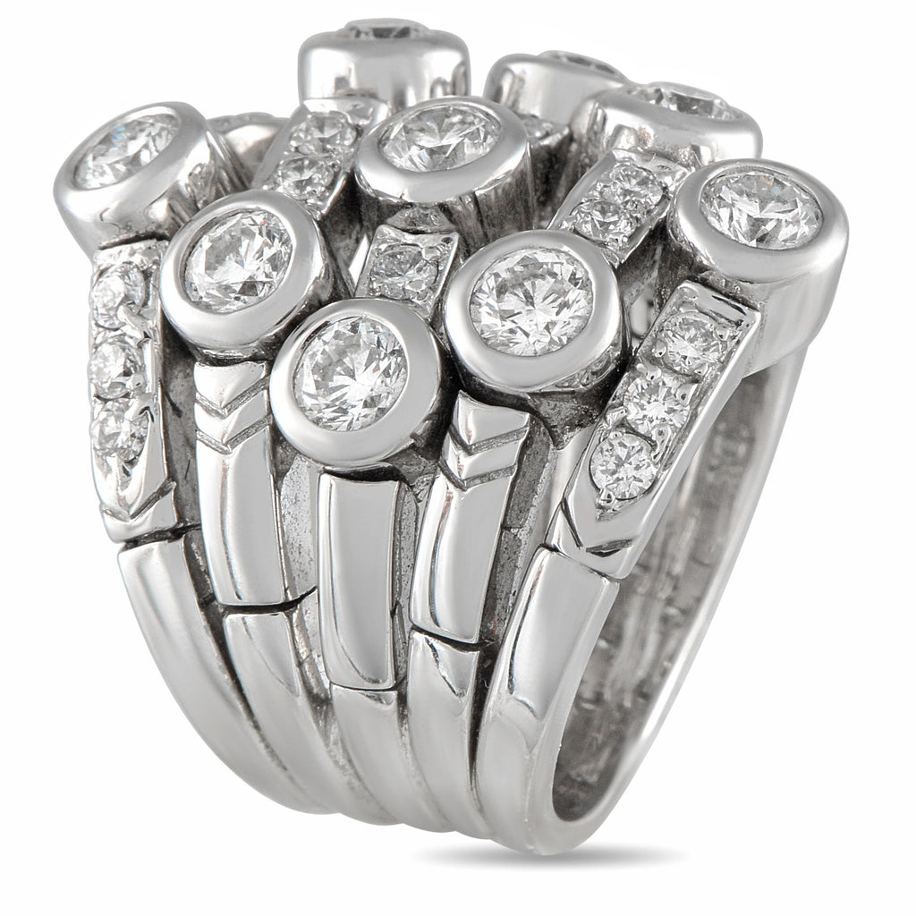 Sonia B. 18K White Gold 2.31ct Diamond Ring