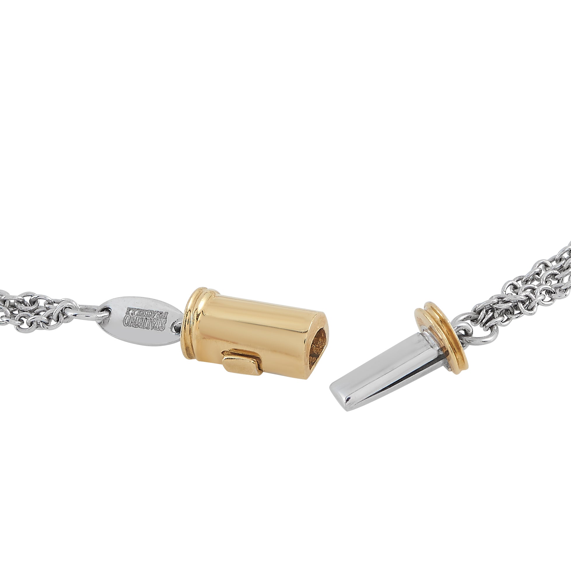 Staurino Fratelli18K White and Yellow Gold 1.80ct Diamond and Sapphire Necklace