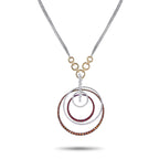 Staurino Fratelli18K White and Yellow Gold 1.80ct Diamond and Sapphire Necklace – This Staurino Fratelli necklace combines tr