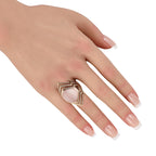 Stephen Webster 18K Rose Gold 0.97ct Diamond and Pink Opal Ring