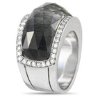 Stephen Webster Crystal Haze 18K White Gold 0.60ct Diamond and Crystal Ring