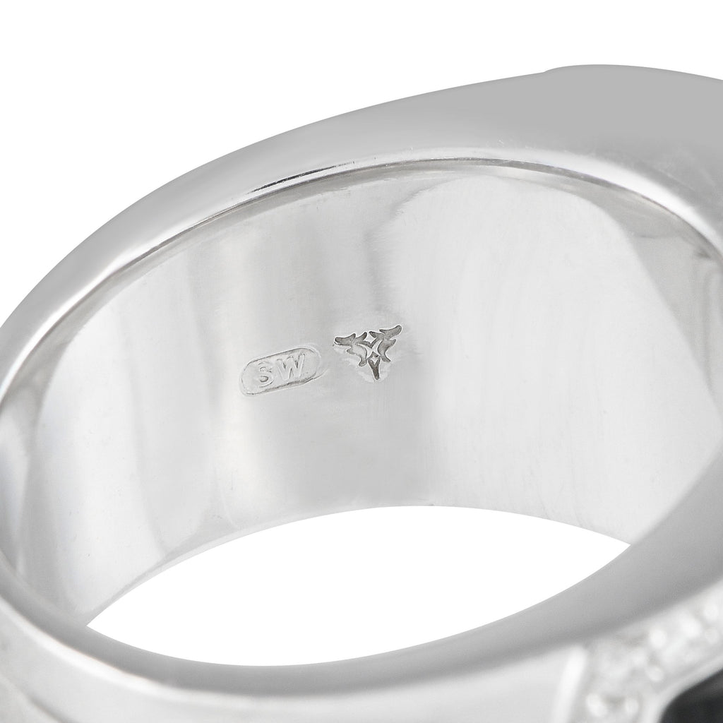 Stephen Webster Crystal Haze 18K White Gold 0.60ct Diamond and Crystal Ring