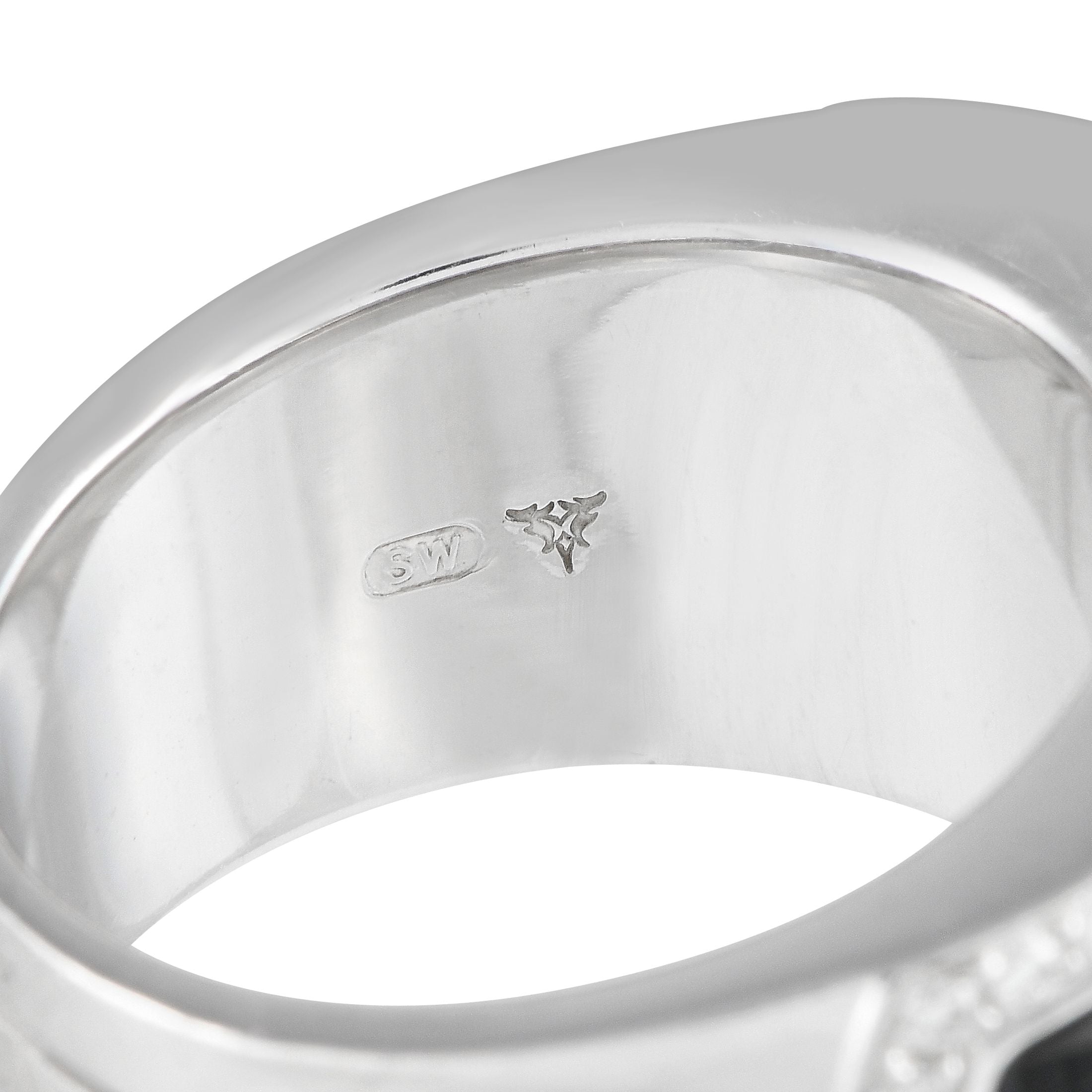 Stephen Webster Crystal Haze 18K White Gold 0.60ct Diamond and Crystal Ring