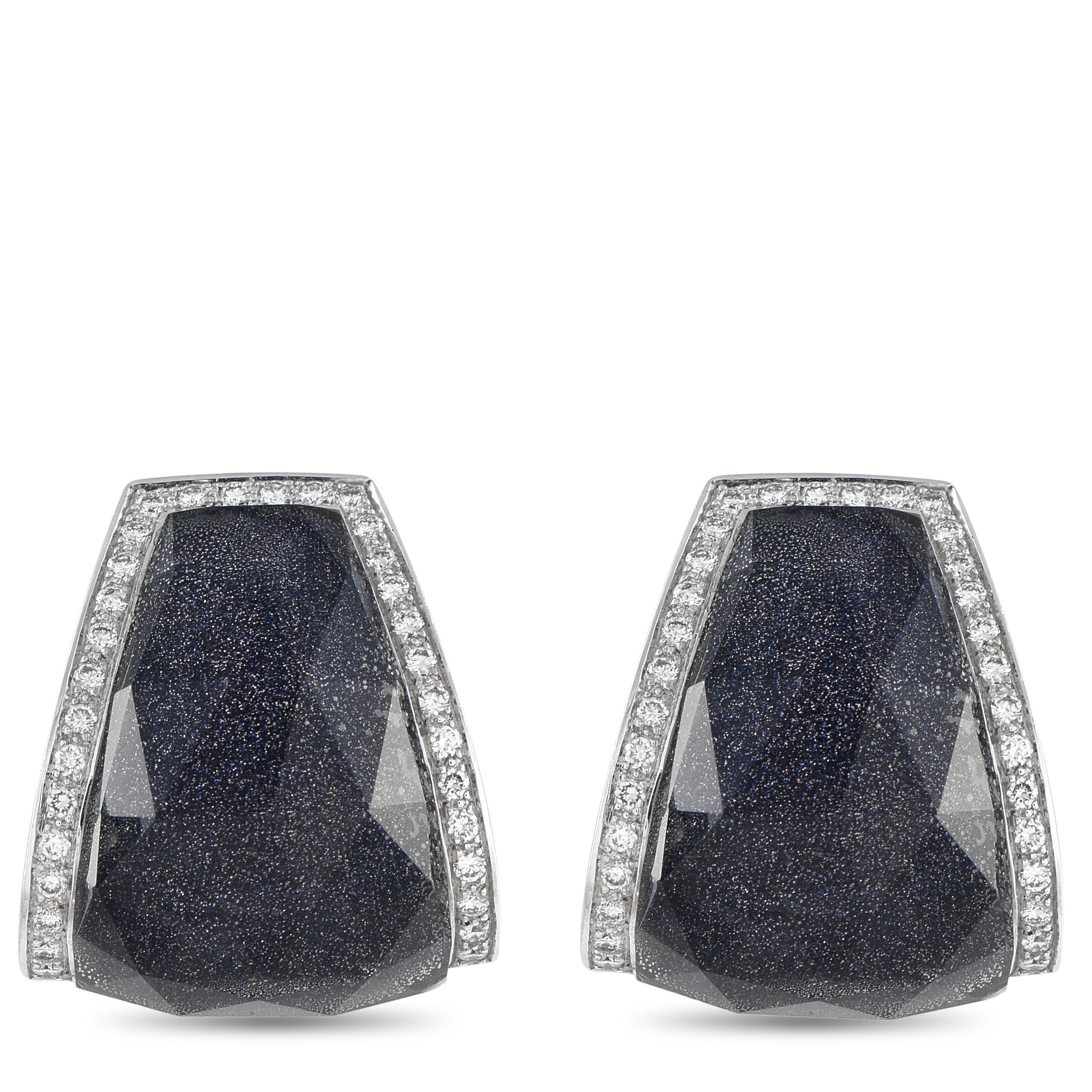 Stephen WebsterCrystal Haze 18K White Gold 1.0ct Diamond Earrings SW18-100425 – An impressive example of Stephen Webster’s in