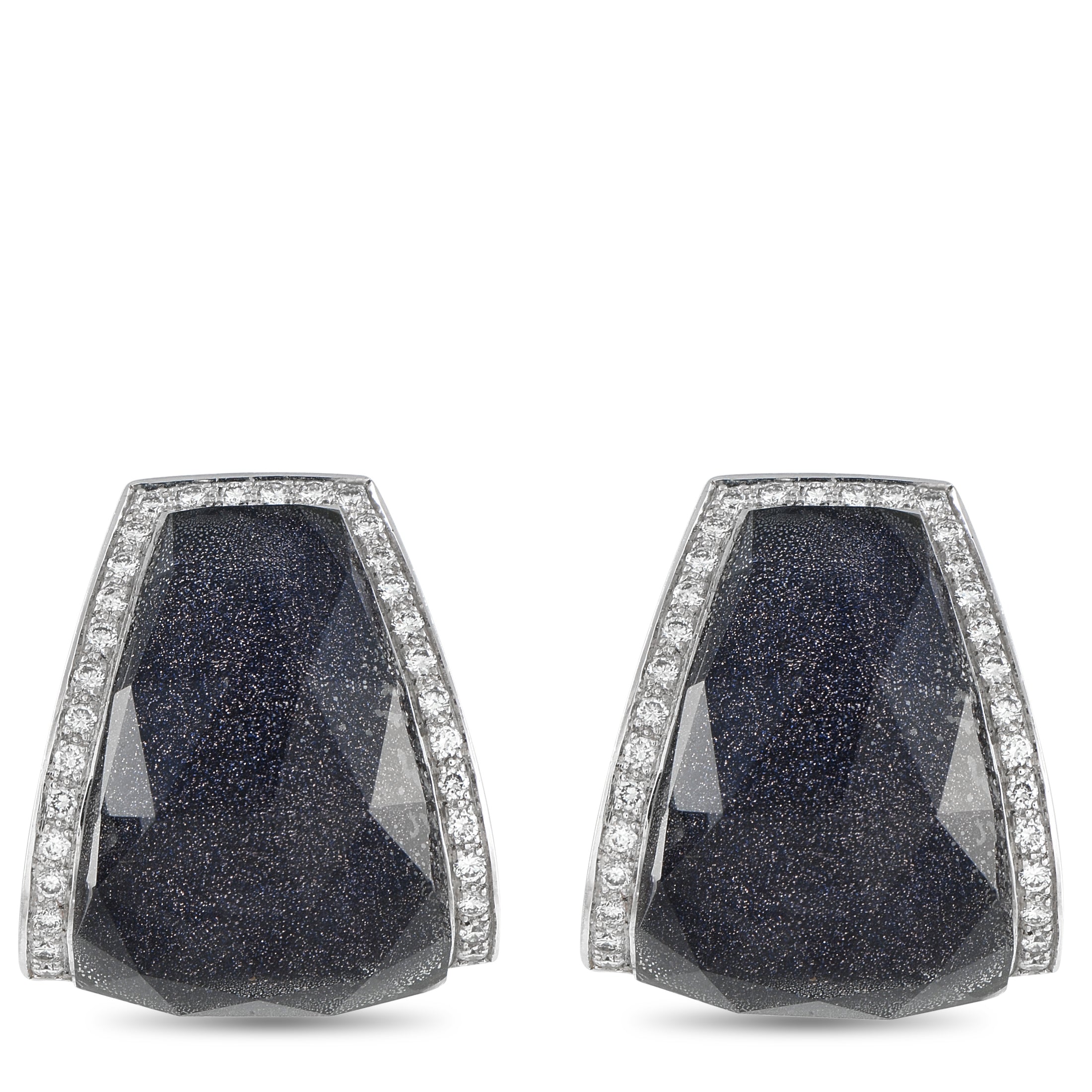 Stephen WebsterCrystal Haze 18K White Gold 1.0ct Diamond Earrings