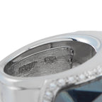 Stephen Webster 18K White Gold 0.55ct Diamond and Hematite Ring