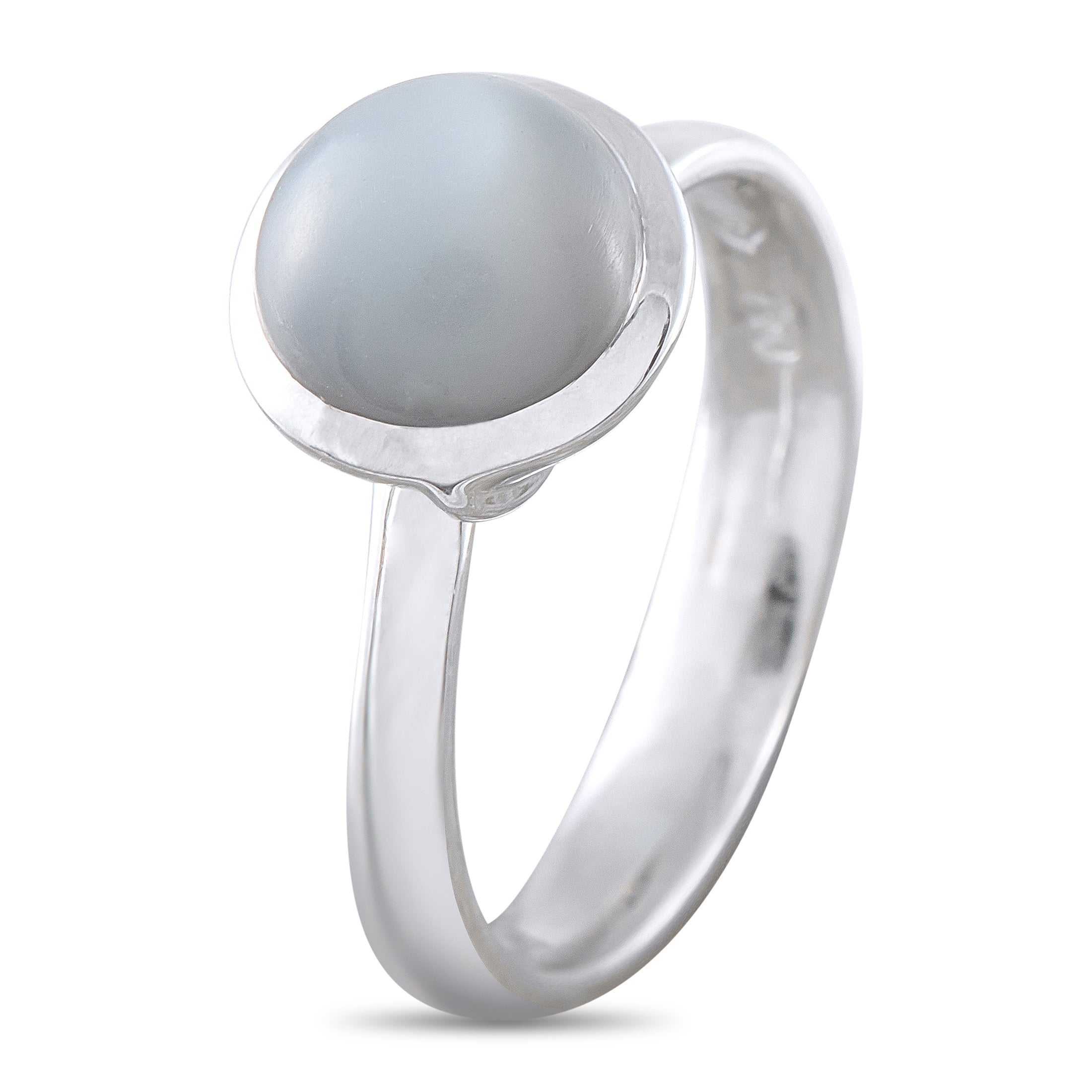 Tamara Comolli 18K White Gold Chalcedony Ring