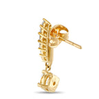 Tasaki18K Yellow Gold 1.12ct Diamond Earrings