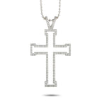 THEO FENNELL 18K White Gold 1.0ct Diamond Cross Pendant